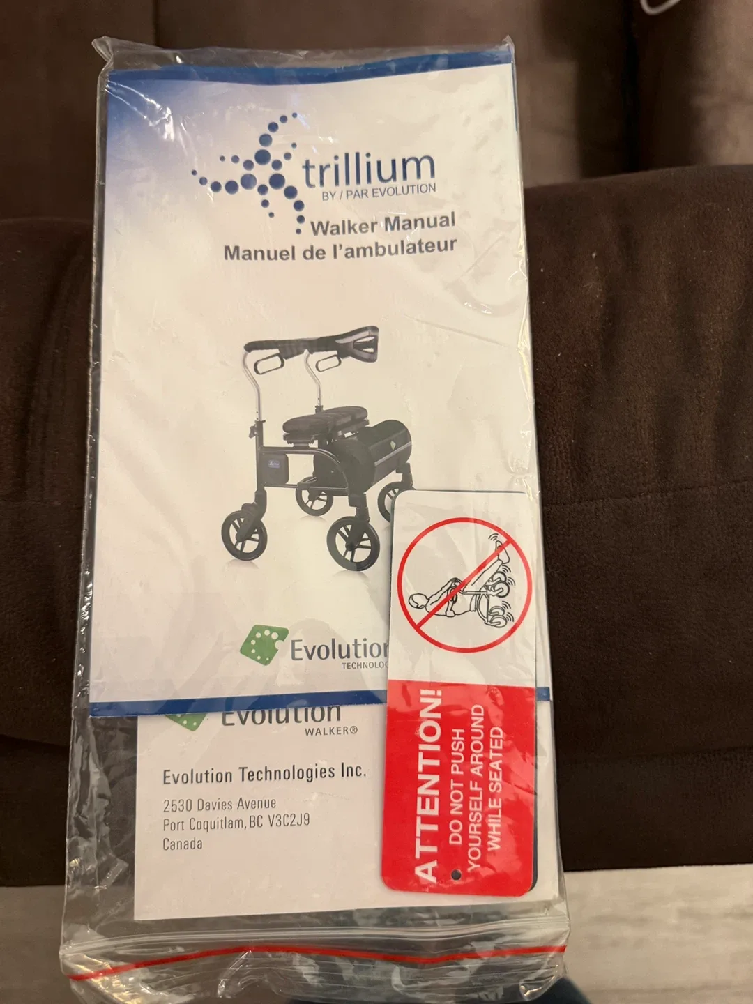 Evolution Walker with Seat & Bag