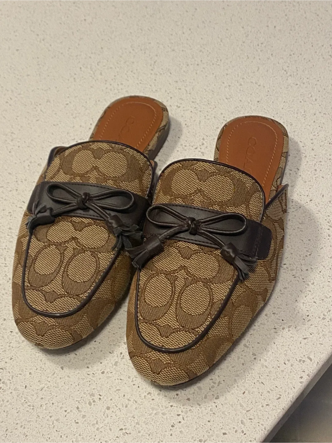 Coach Monogram Mules - Size 5.5