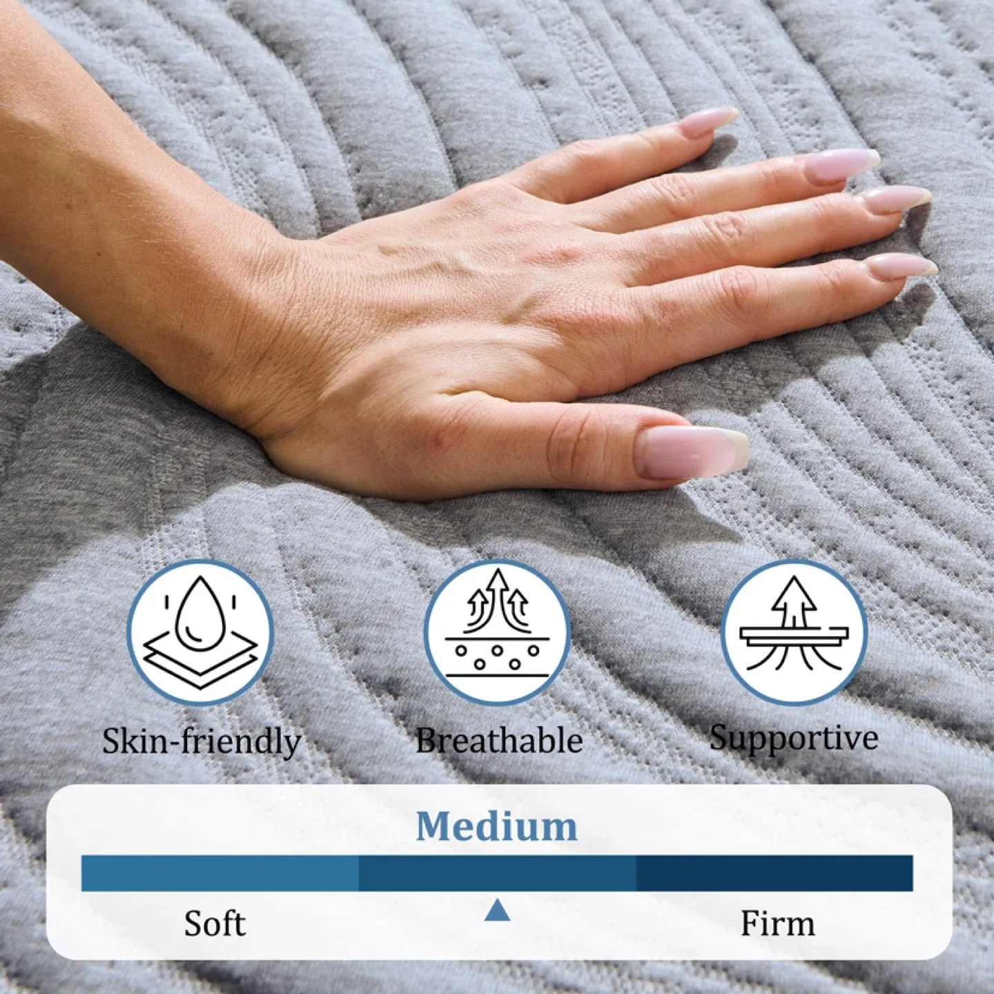 Portable Tri-Fold Mattress with Storage Bag 4 Inch Twin Size image indicator(3)