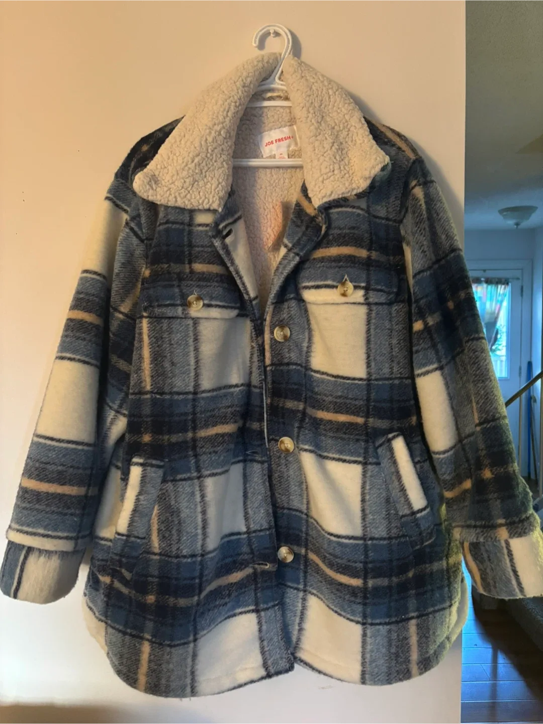 Joe Fresh Plaid Sherpa Jacket