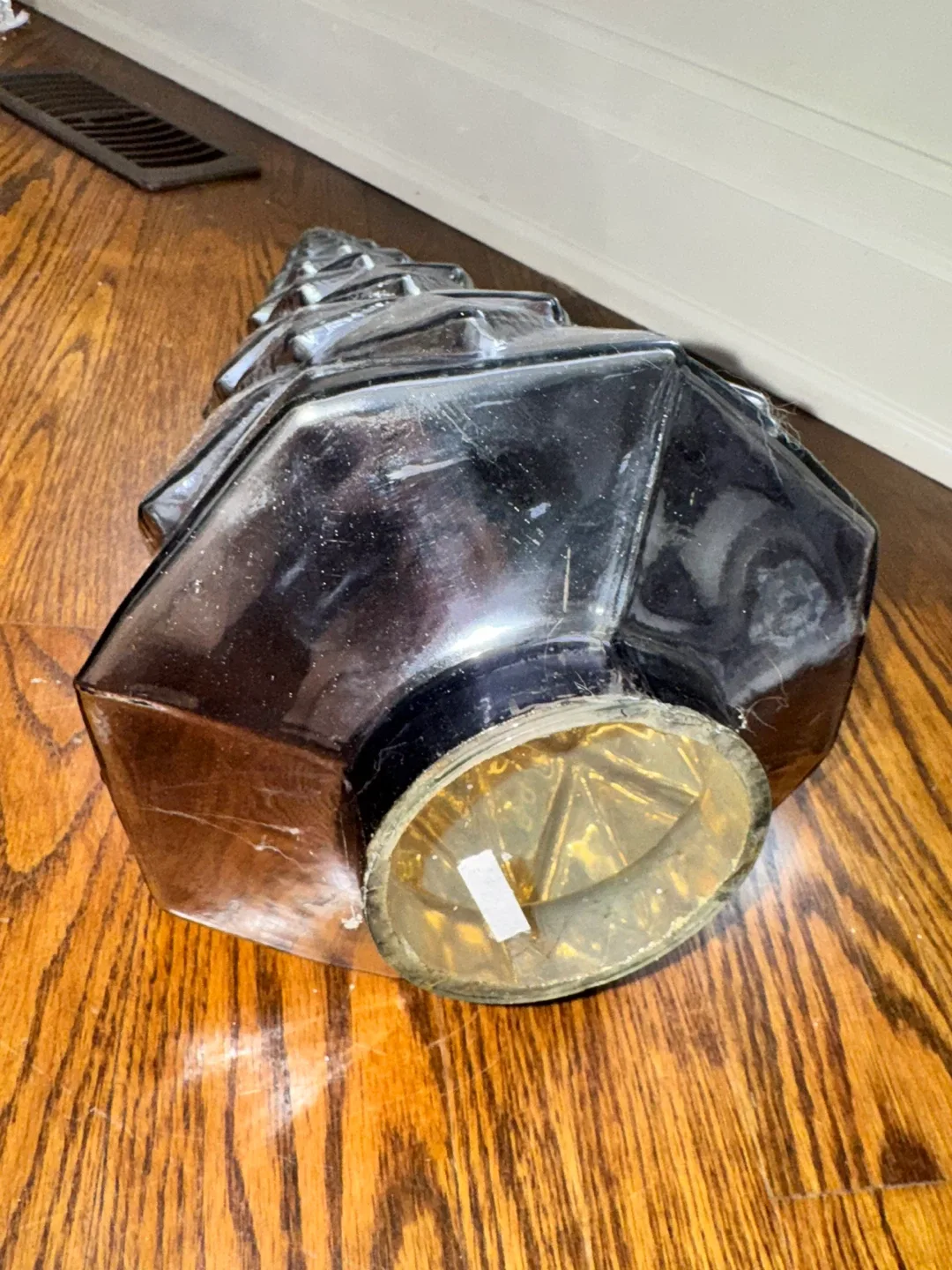 Silver Mirrored Glass Christmas Tree Decor set of two image indicator(2)