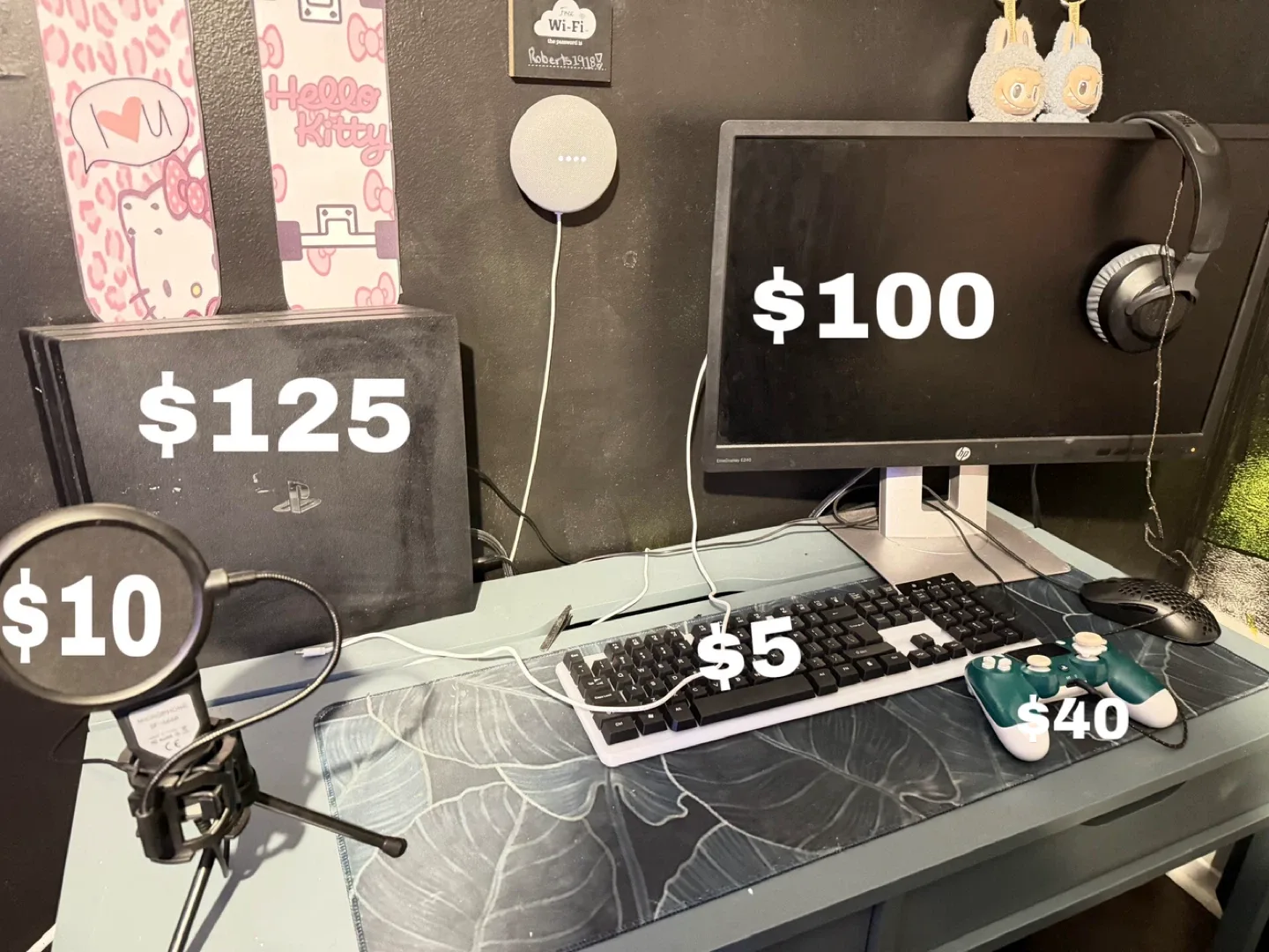 Gaming Setup: PS4, Monitor, Headset, Mic & More!