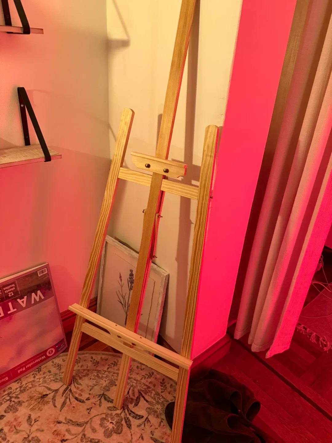 Wooden Lyre Easel Stand - 42" Max Board Height