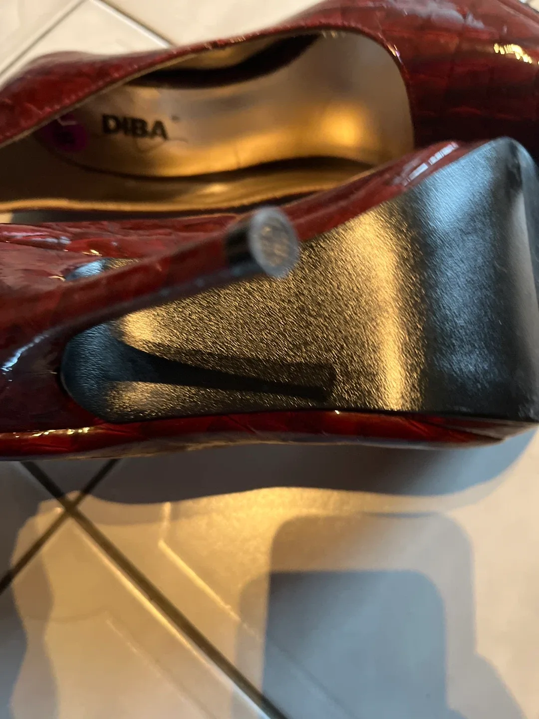 Diba Heels - Burgundy, Size 8.5 image indicator(4)