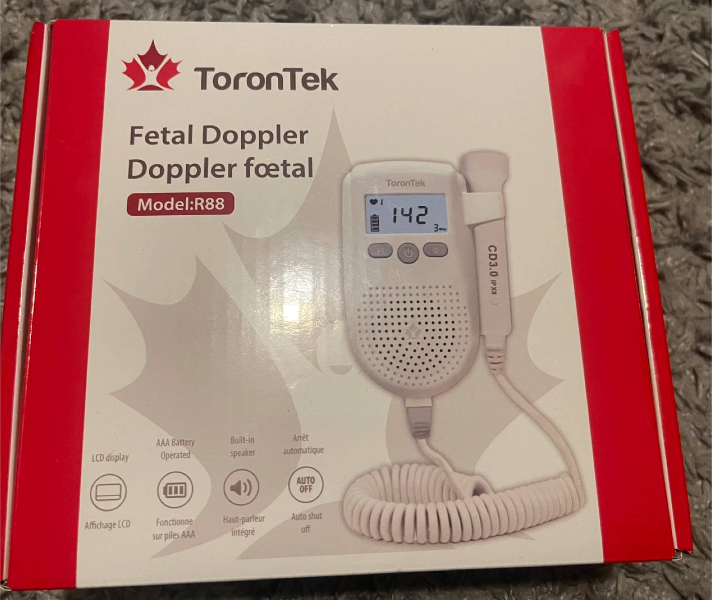 ToronTek Fetal Doppler Model R88 - Brand New