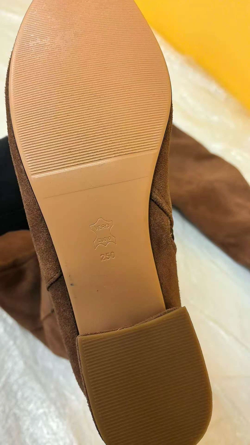 Brown Suede Over-the-Knee Boots - photo 5