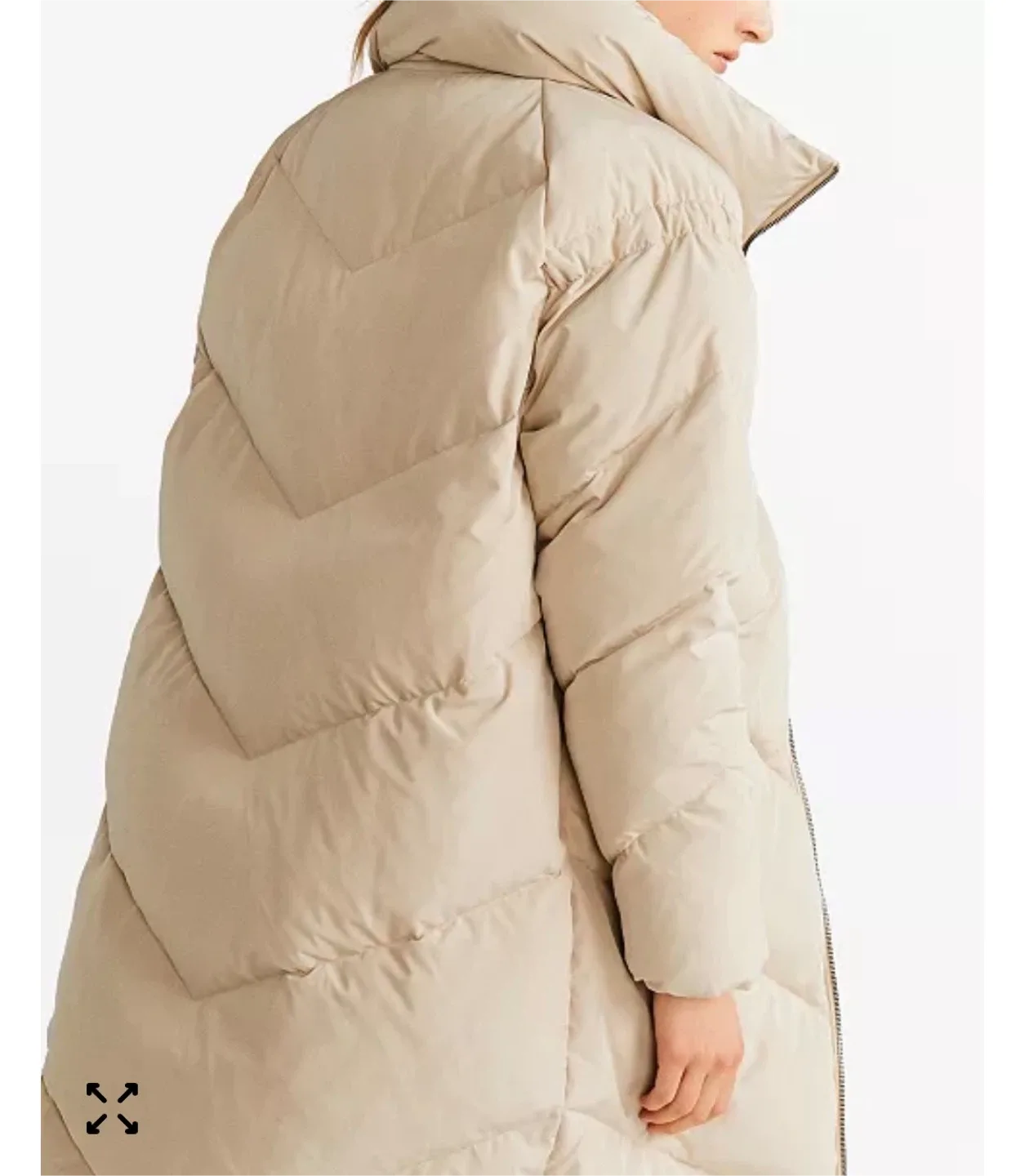 MNG Basics Beige Puffer Coat - Size M image indicator(3)