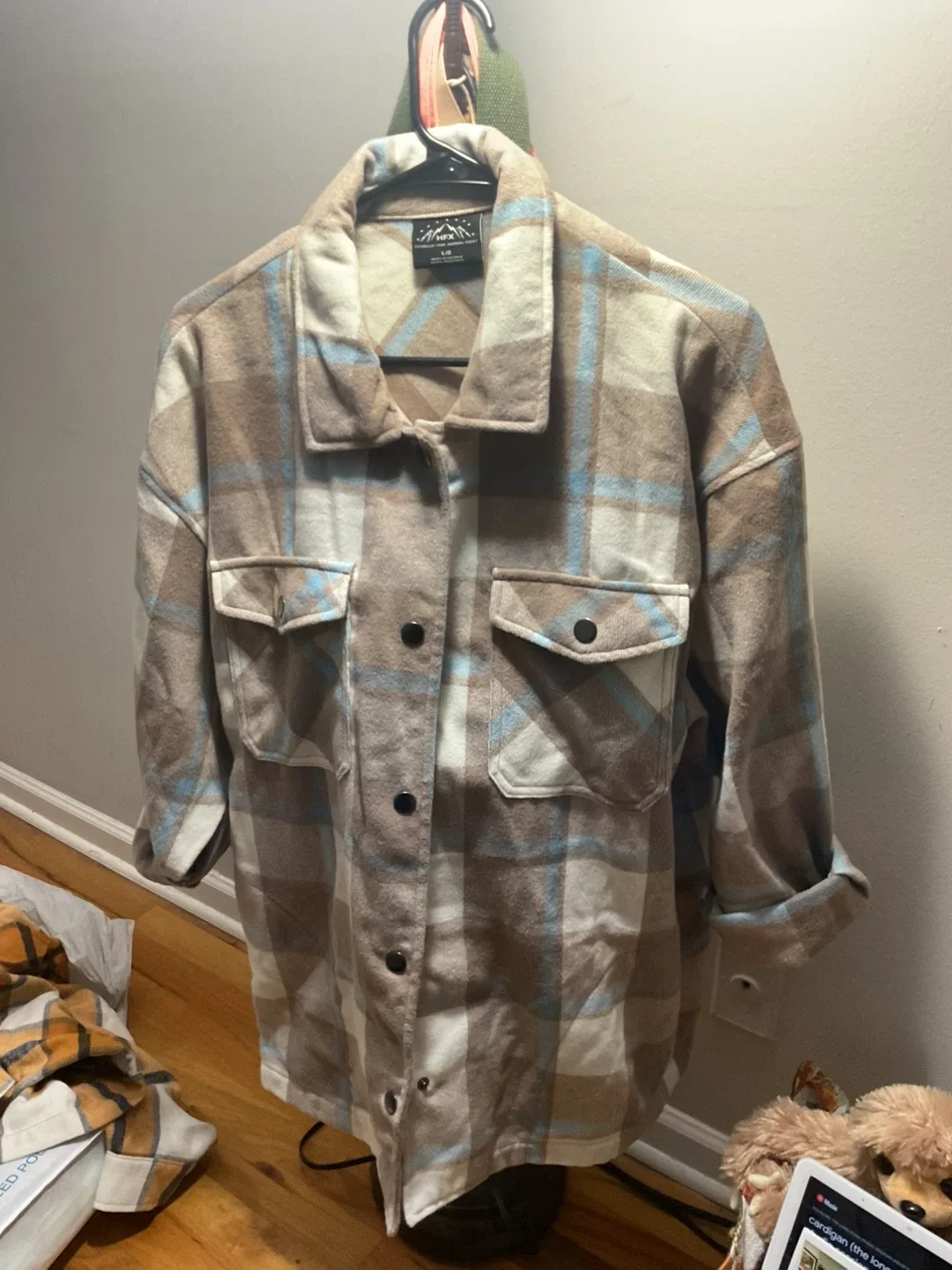 Plaid Shacket - Size