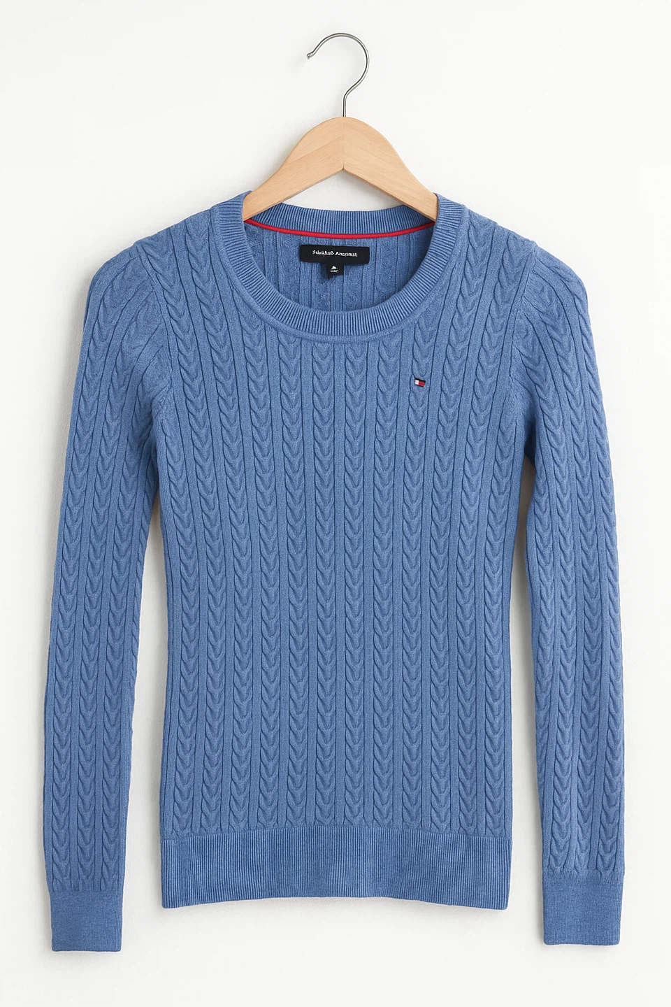 Tommy Hilfiger Blue Cable Knit Sweater
