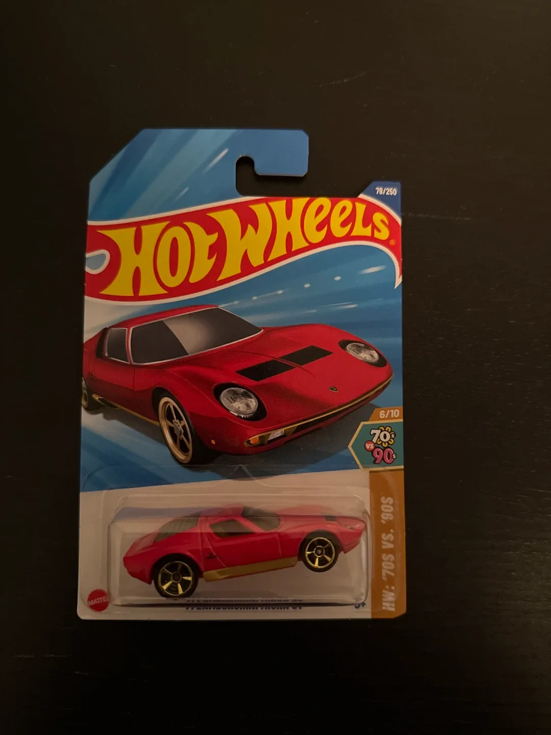 Hot Wheels '71 Lamborghini Miura SV
