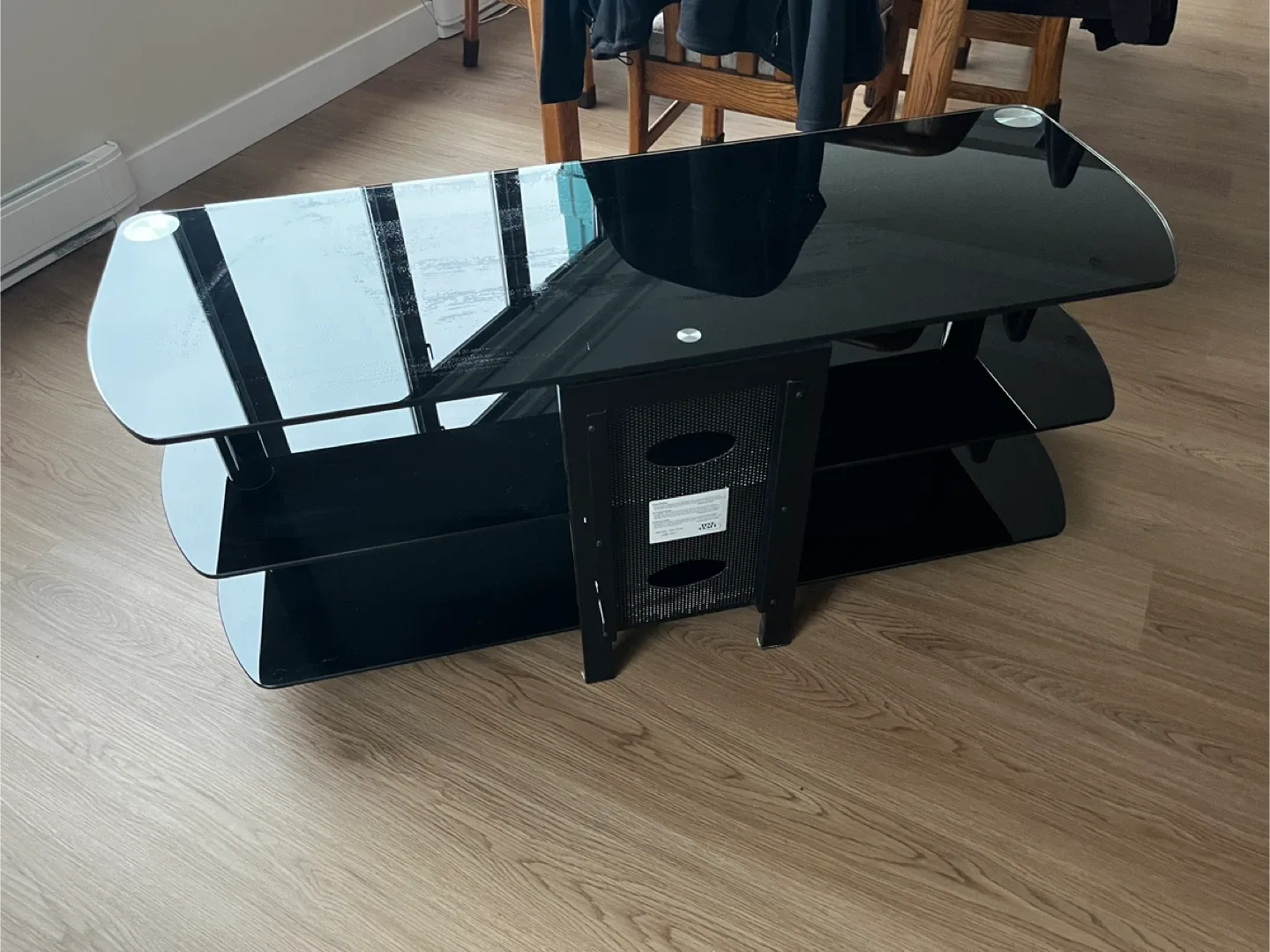 Black Glass TV Stand image indicator(3)