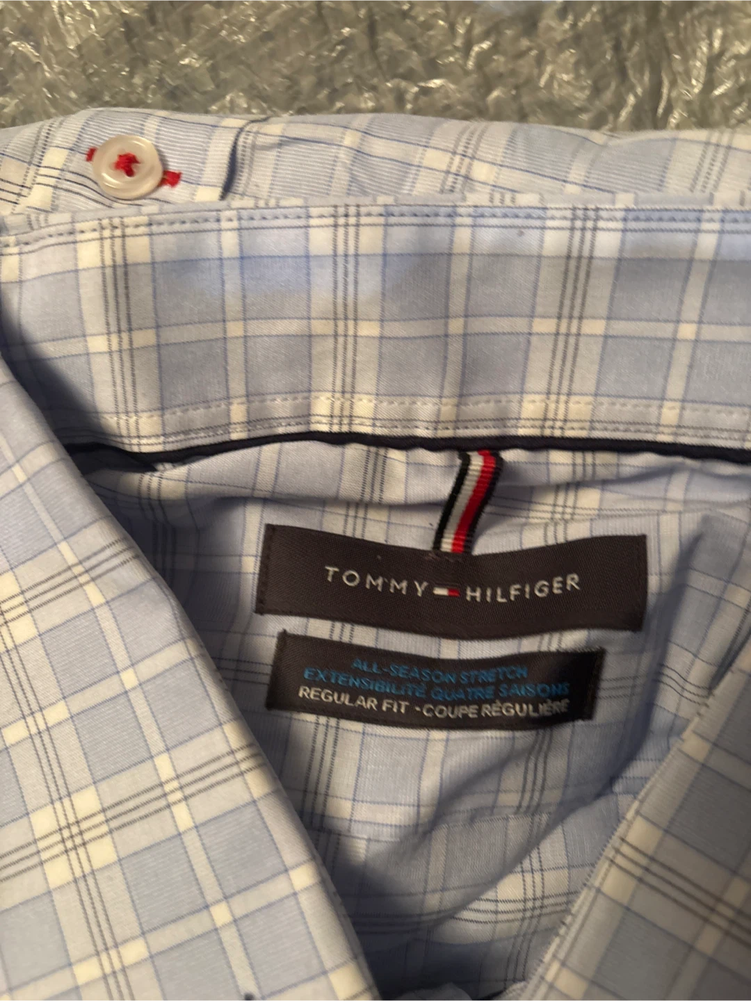 Tommy Hilfiger XL Dress Shirt - Blue Plaid - photo 3