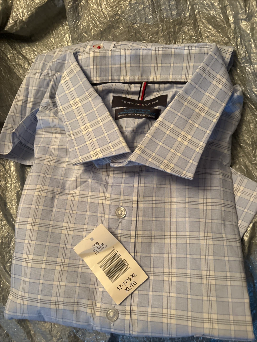 Tommy Hilfiger XL Dress Shirt - Blue Plaid - photo 2