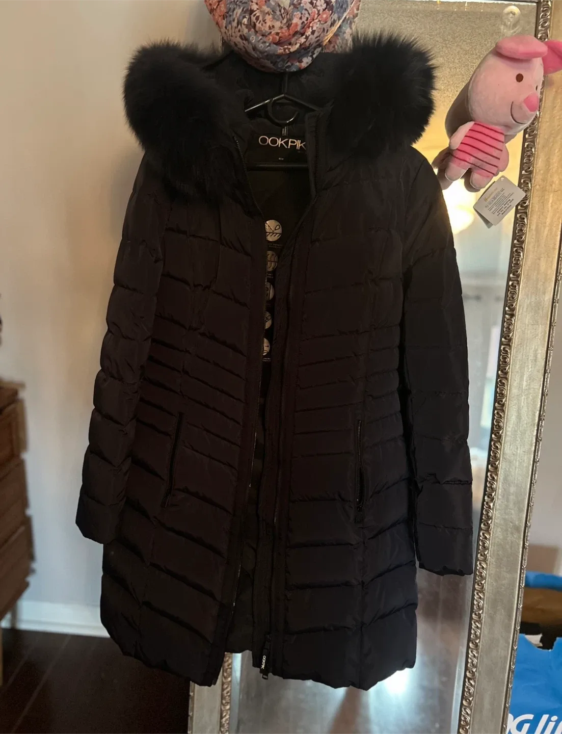 OOKPIK Navy women  Winter Jacket - Size M