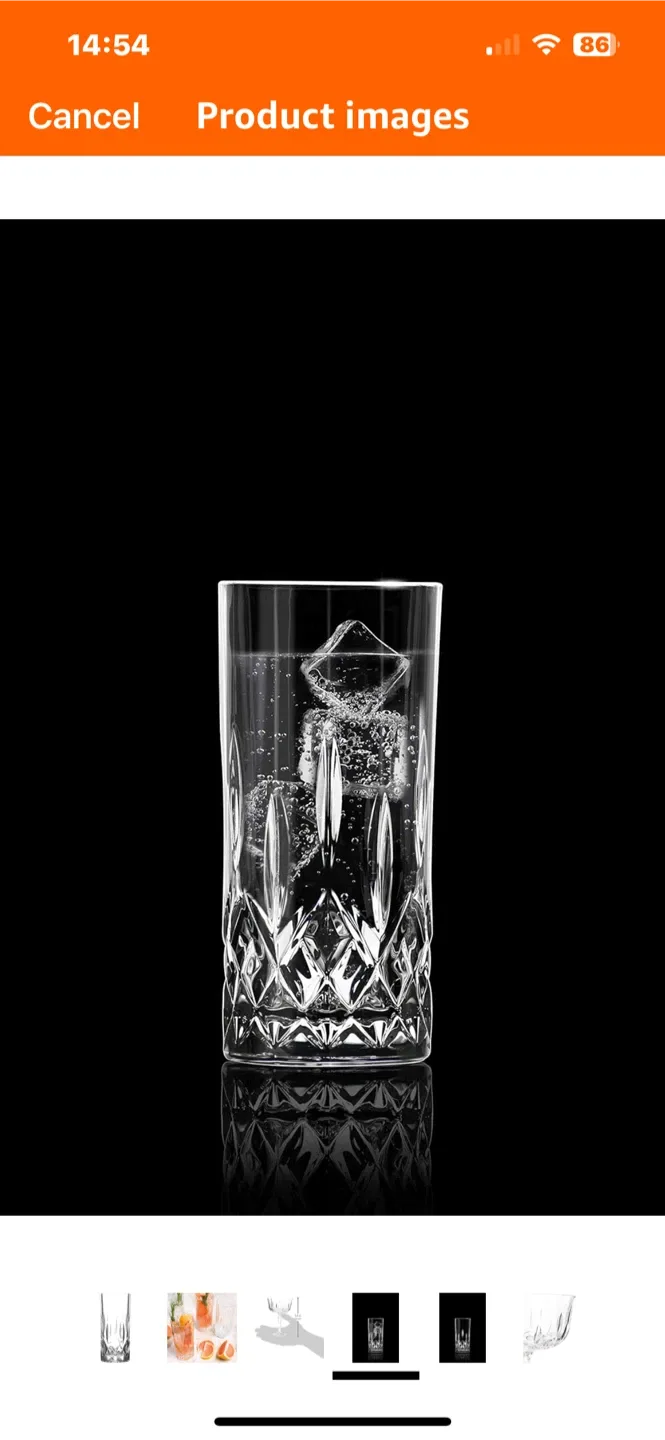 RCR Cristalleria Italiana Melodia Highball Glasses, Set of 4 image indicator(4)