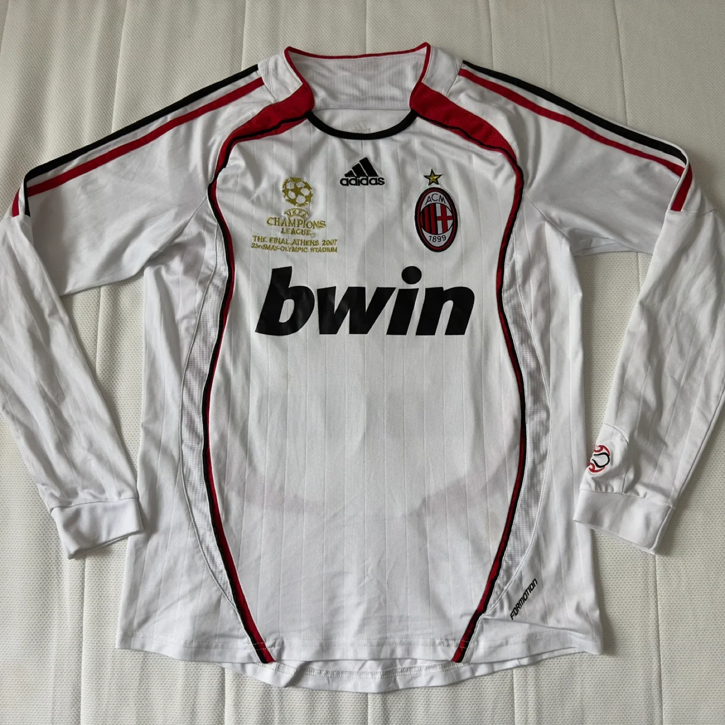 Mens Medium Kaka #22 AC Milan 2007 UCL Finals Jersey