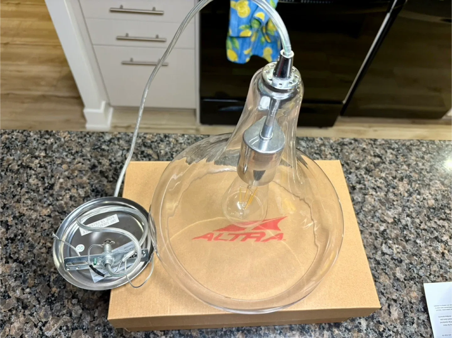 Tear Drop Style Pendant Light Fixture