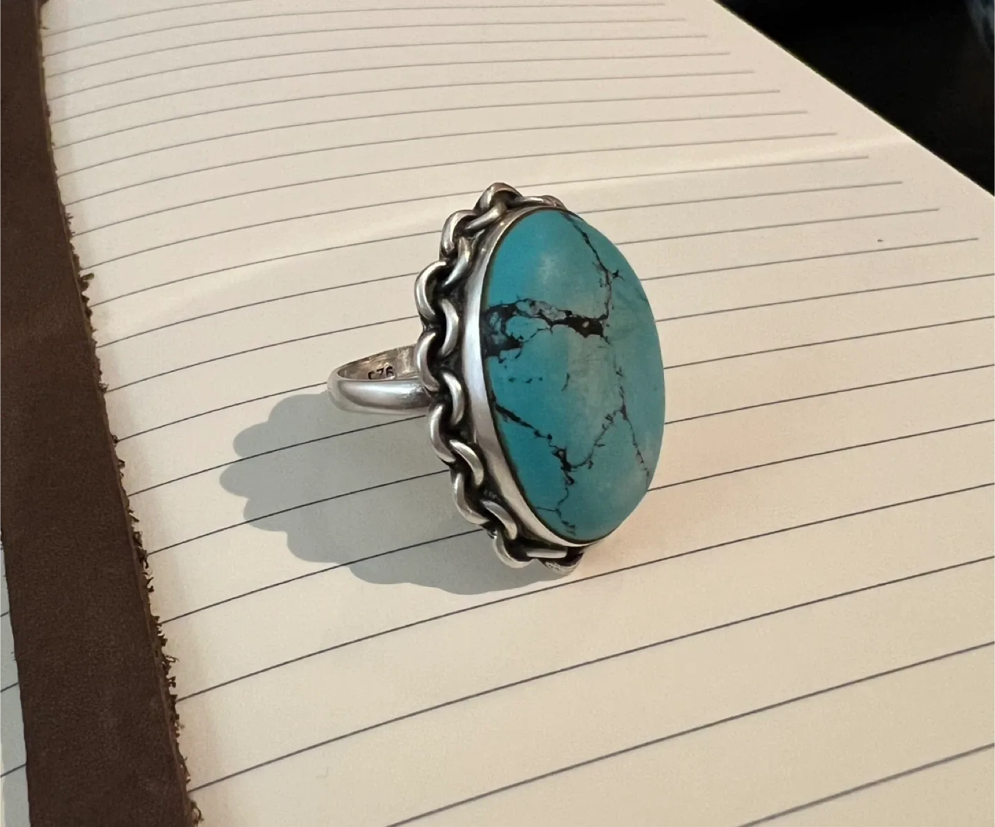 Vintage Sterling Silver Turquoise Ring