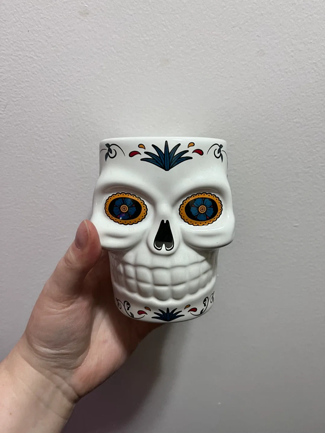 Cazadores Ceramic Tequila Skull Mug
