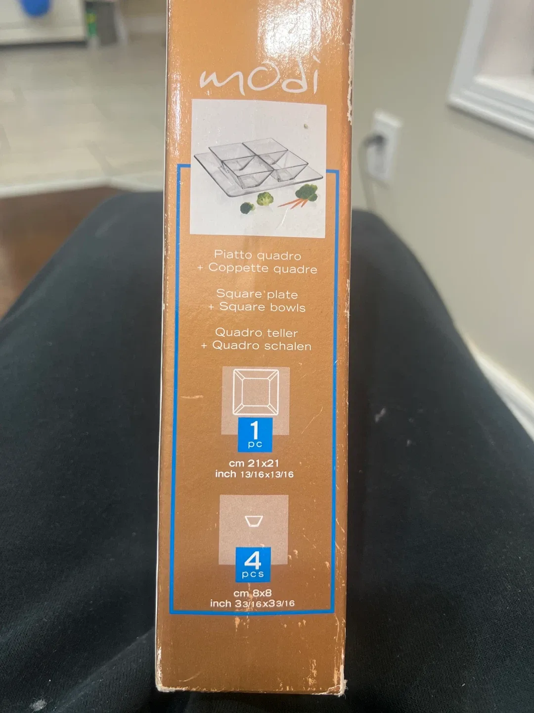 Modi Square Plate & Bowls Set - 5 pcs image indicator(2)