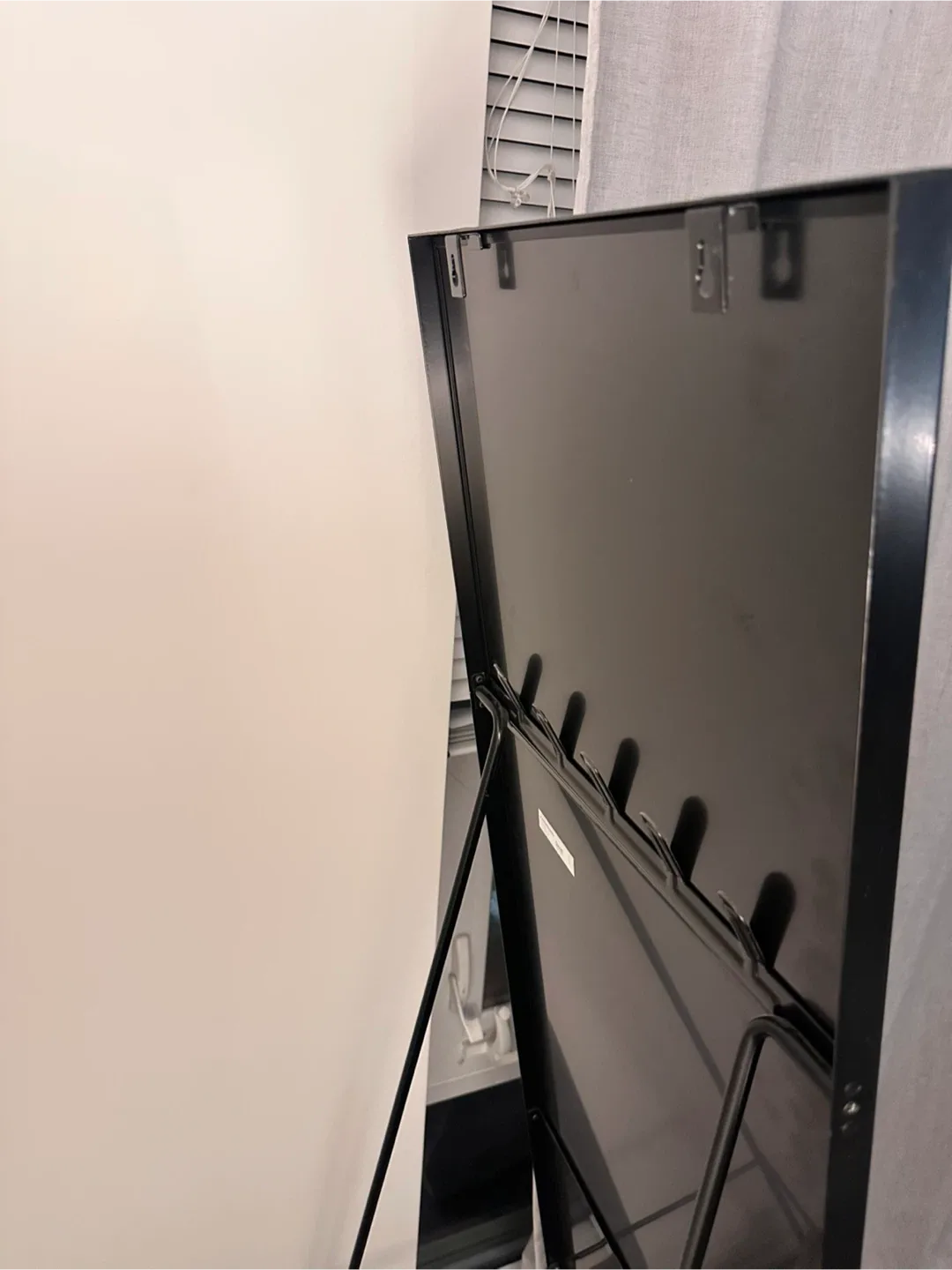 IKEA Karmsund Full Length Black Framed Standing Mirror image indicator(3)