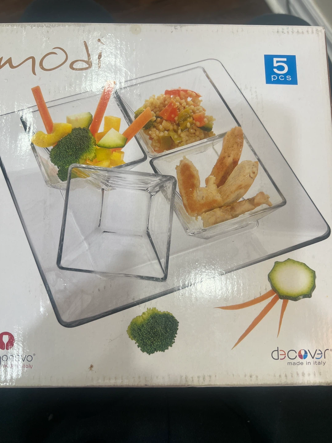 Modi Square Plate & Bowls Set - 5 pcs - photo 3