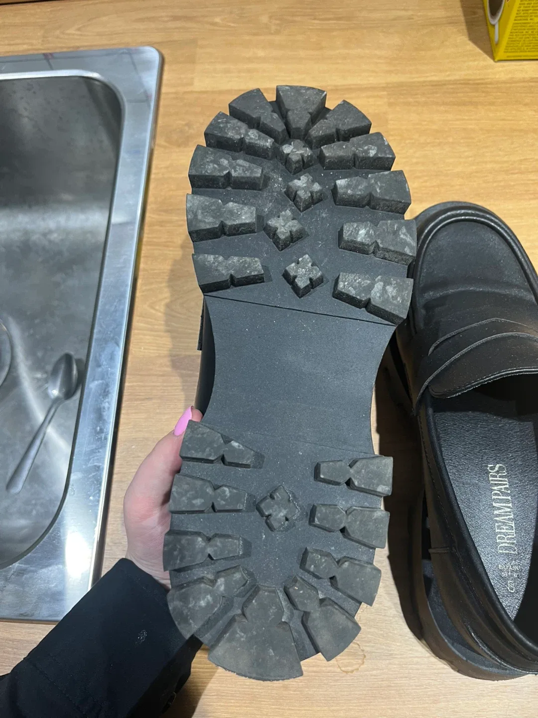 Dream Pairs Black Loafer, Size 8 image indicator(3)