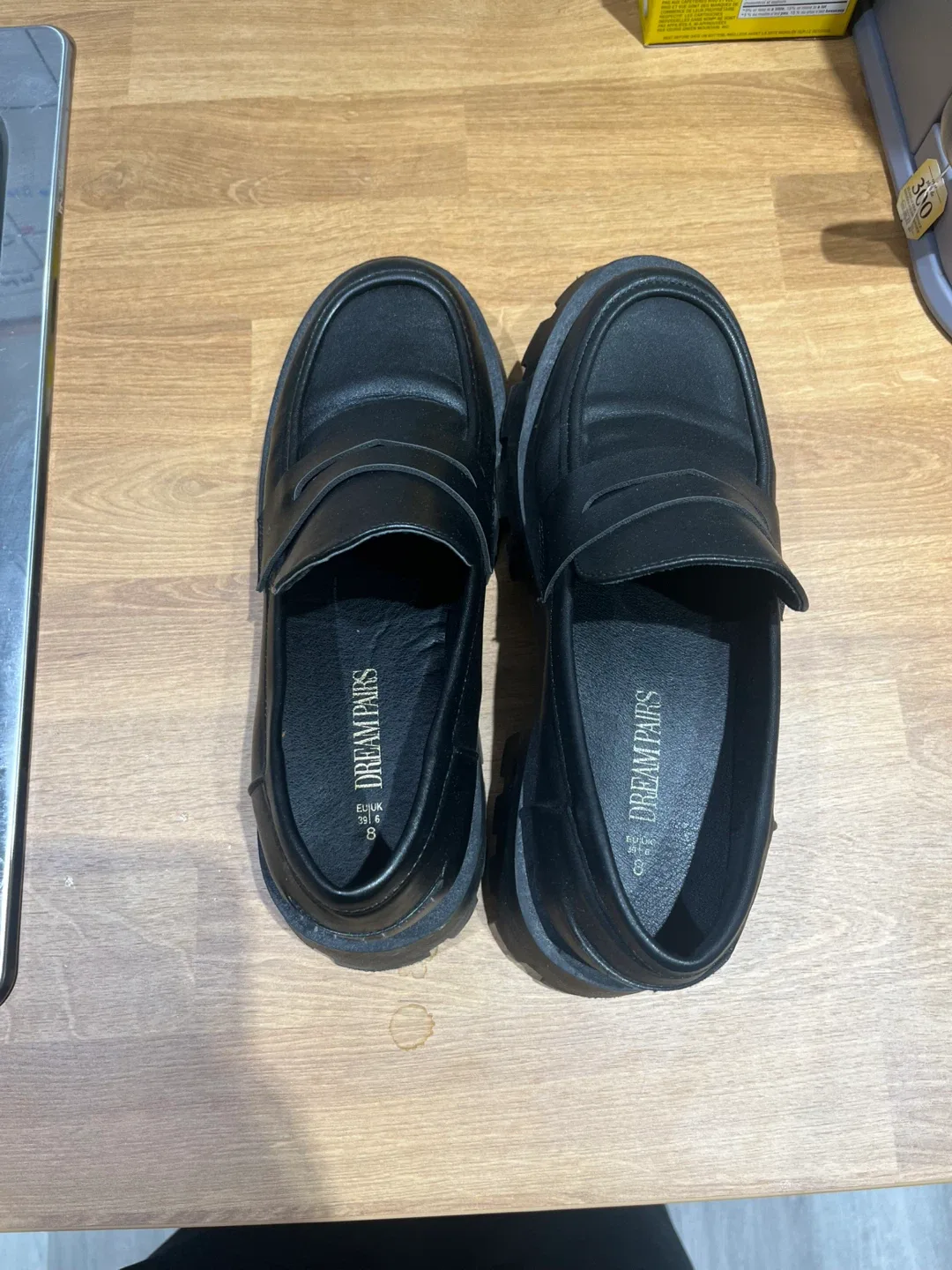 Dream Pairs Black Loafer, Size 8