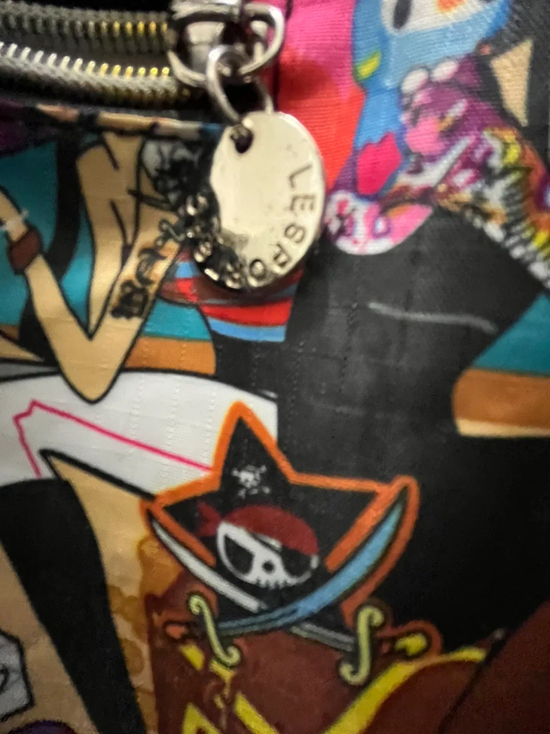 LeSportsac Tokidoki Tote Bag, colourful pirate design image indicator(6)