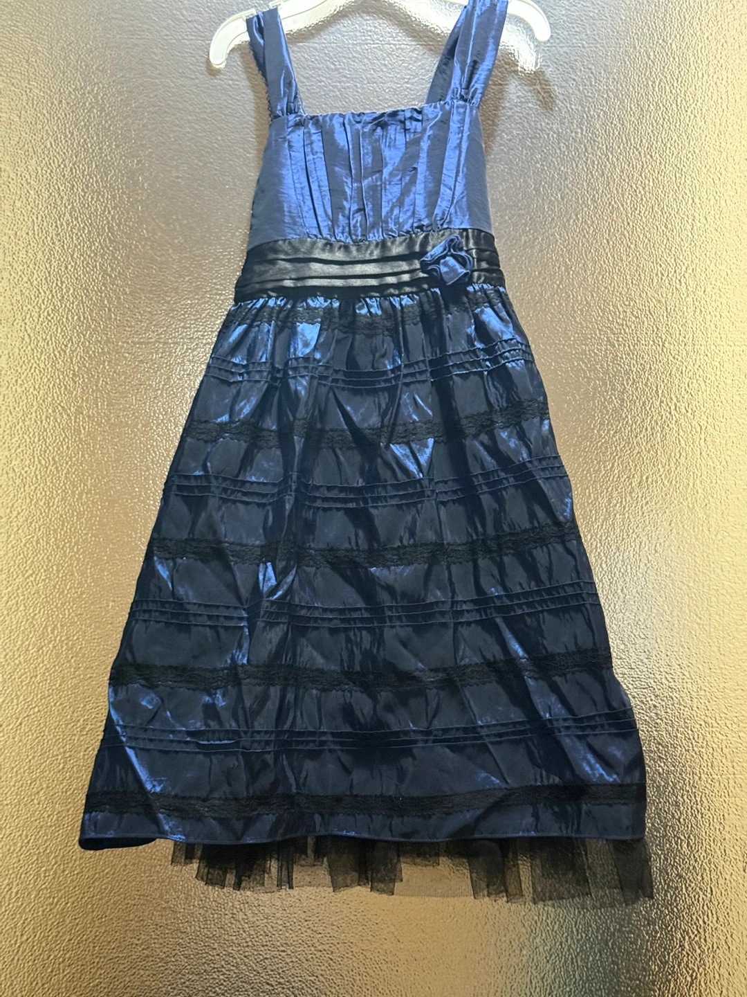 Beautiful Blue & Black Girls dress size 12