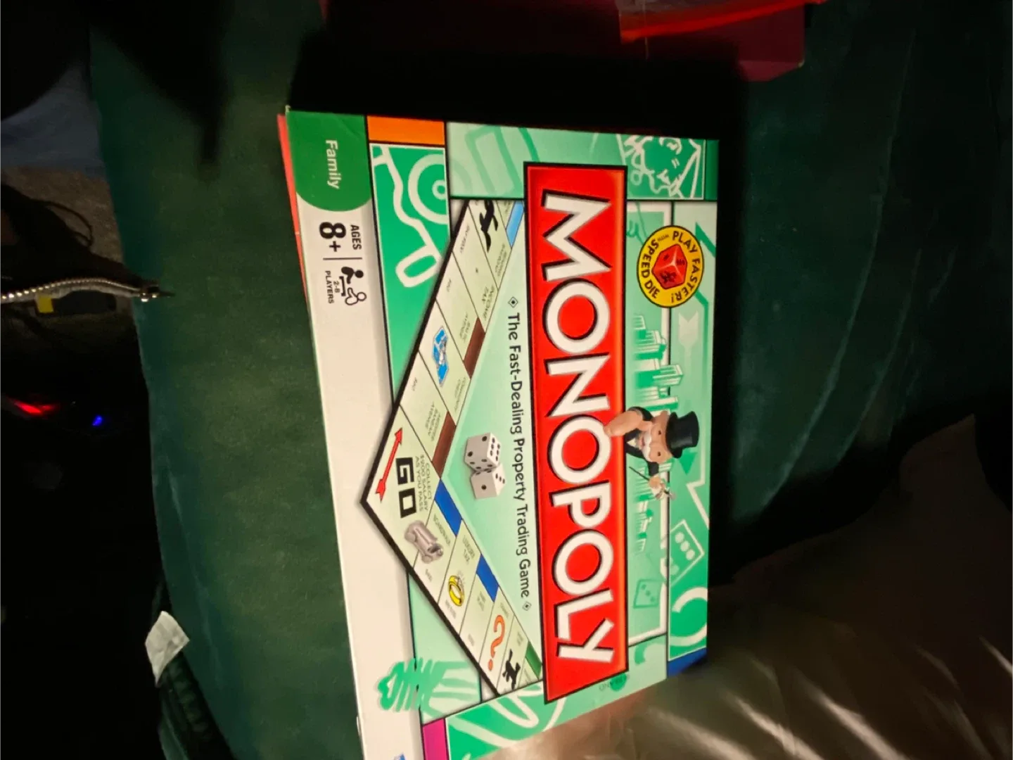 Monopoly Board, Wizard Card Game & cribbage