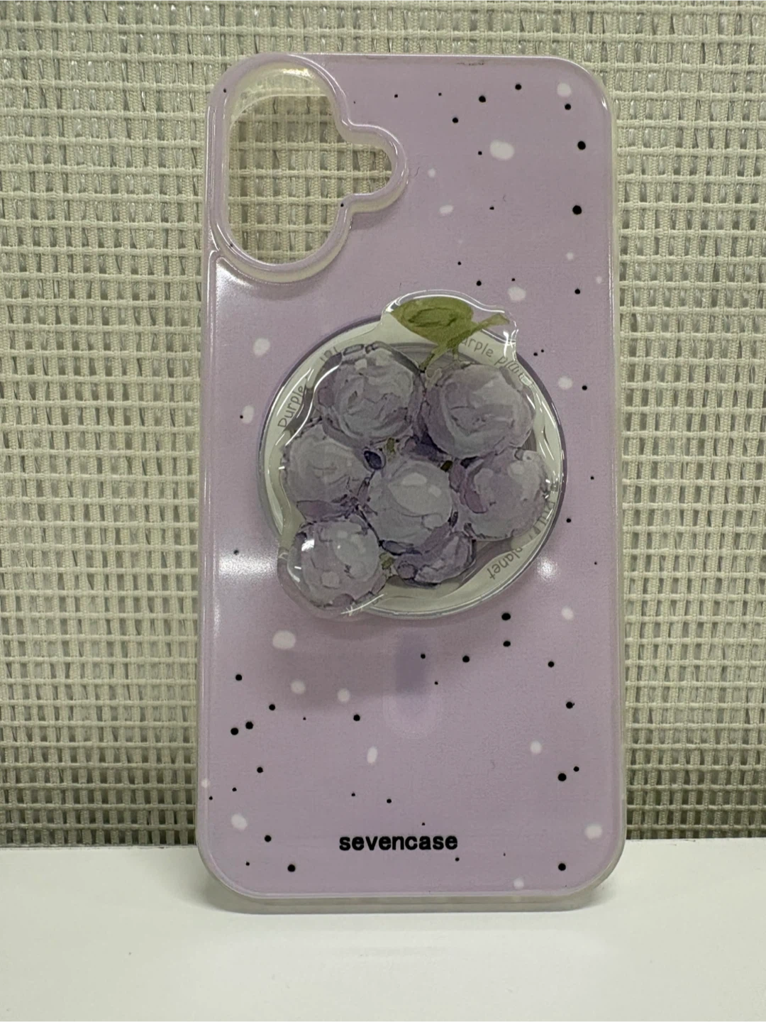 Apple iPhone 16Plus Purple Grape Phone Case & Grip/ Stsnd