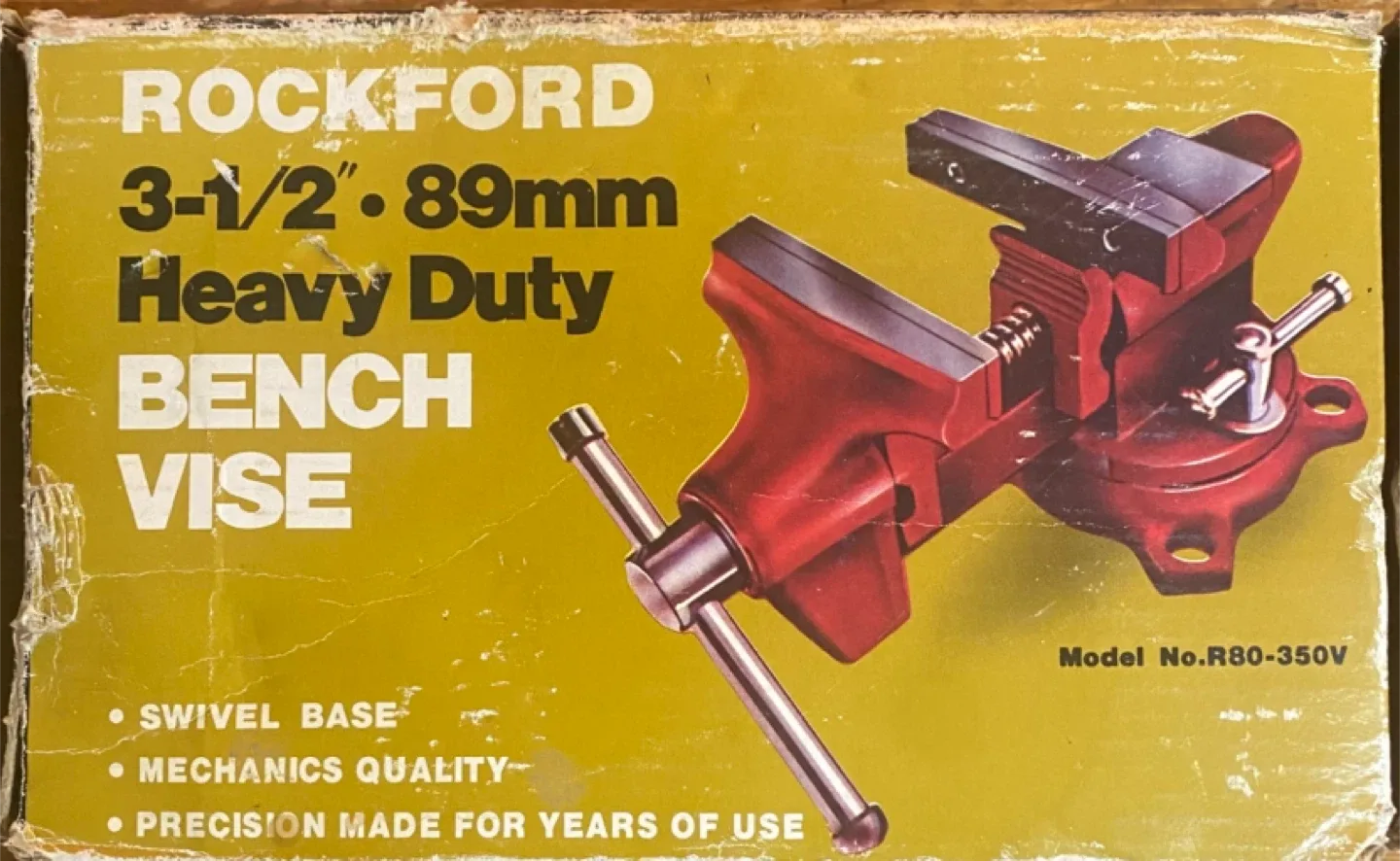 Rockford Heavy Duty Bench Vise 3-1/2" - 89mm