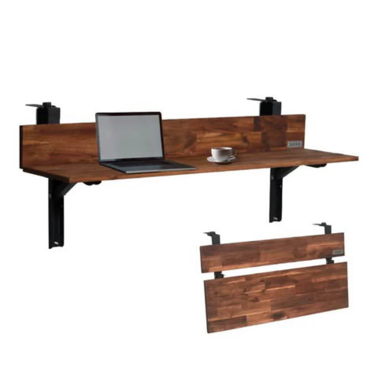 Folding Balcony Bar 4ft Acacia Wood – Weatherproof + Foldable - photo 3
