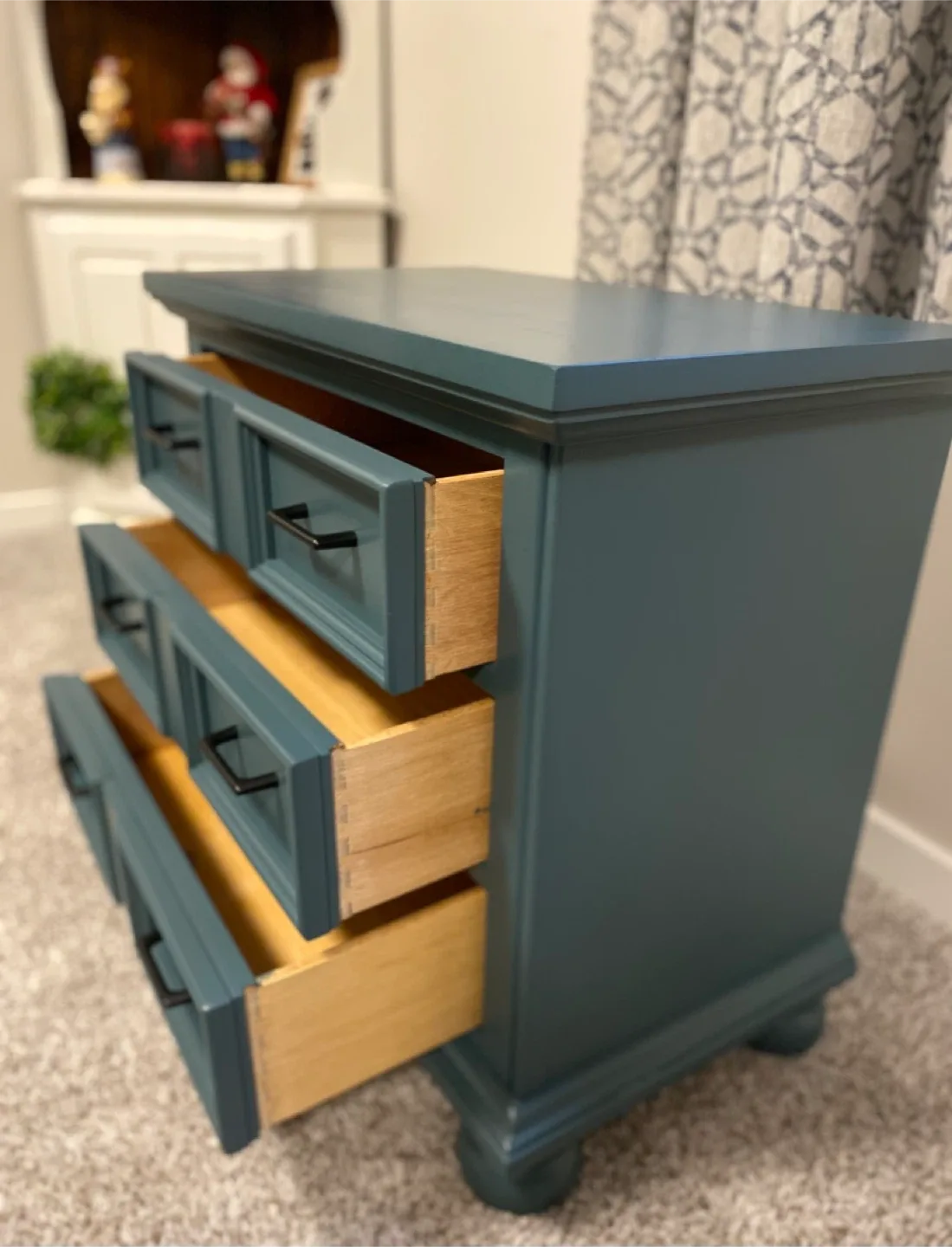 Hardwood Stanley Single Nightstand Homestead Blue image indicator(3)