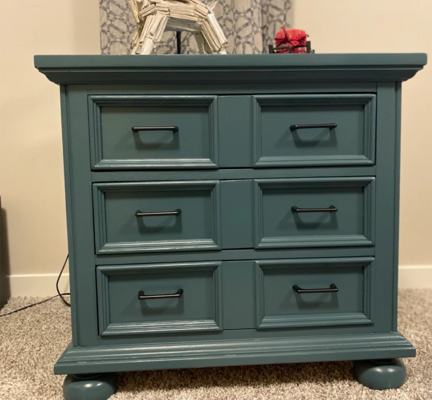 Hardwood Stanley Single Nightstand Homestead Blue image indicator(4)