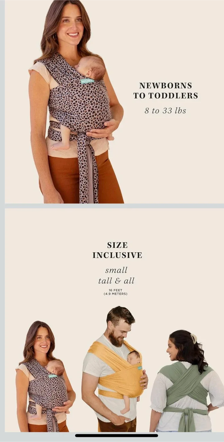 Moby Wrap - Newborn to Toddler Carrier image indicator(4)