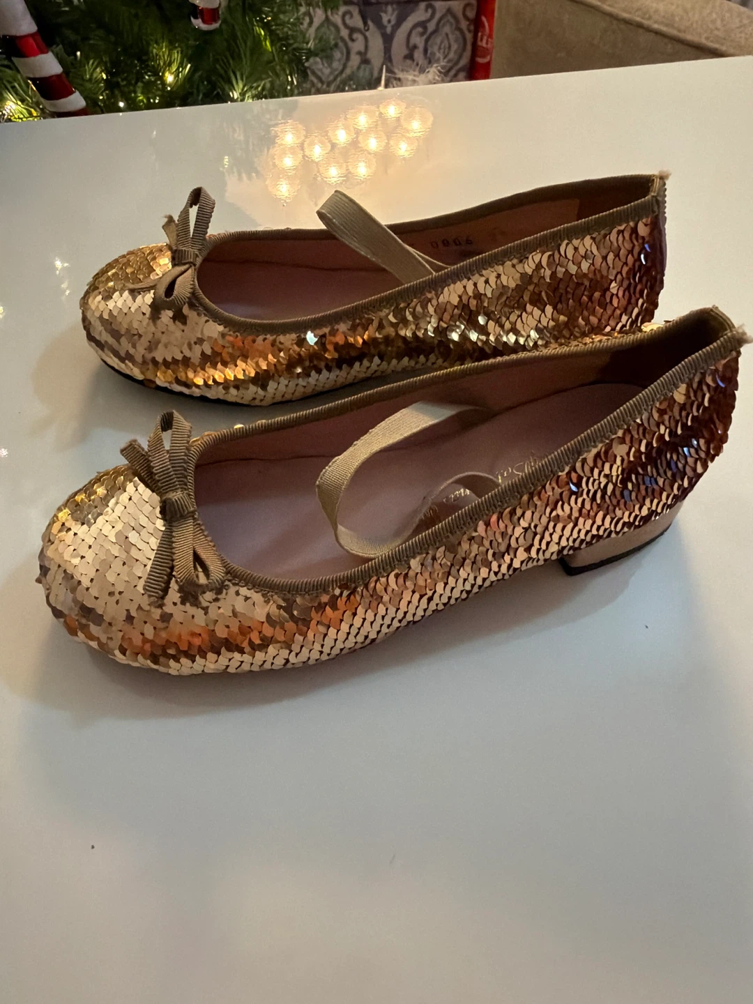 Pettit Poudre Gold Sequin Ballet Flats - photo 2