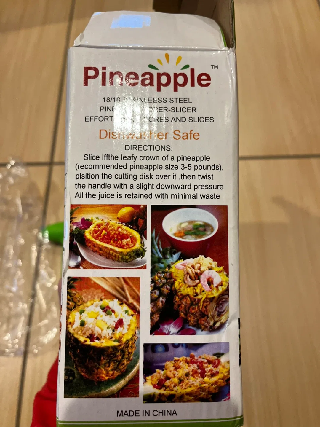 BNIB. Pineapple Corer-Slicer, 18/10 Stainless Steel image indicator(3)