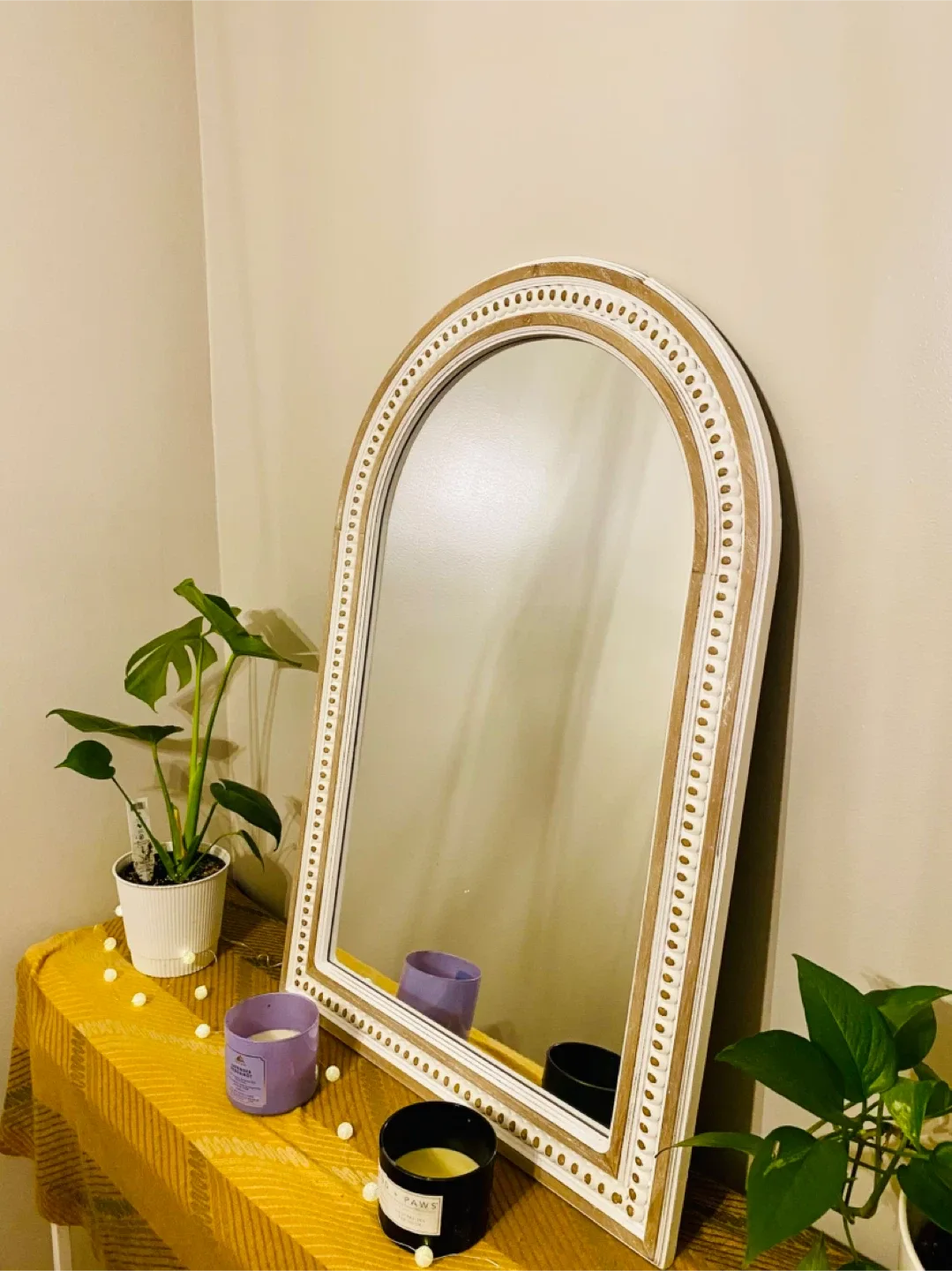 BOHO Arched Wall Mirror 36" x 24"
