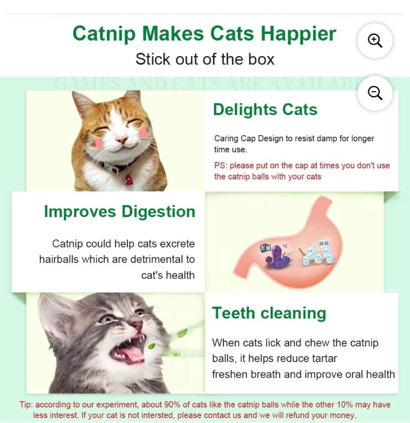 Catnip Ball Toy for Cats image indicator(8)