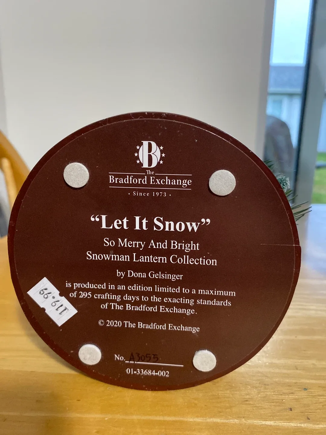 Bradford Exchange "Let It Snow" Snowman Lantern image indicator(2)