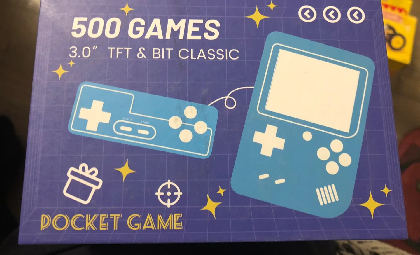 Red Pocket Game Console - 500 Games