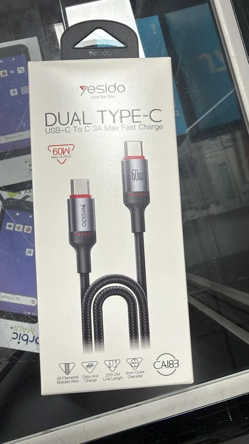 Yesido Dual Type-C USB Cable