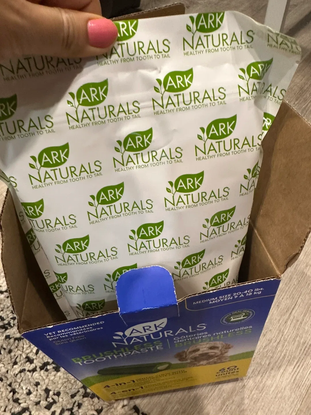 Ark Naturals Brushless Toothpaste Dental Chew image indicator(2)