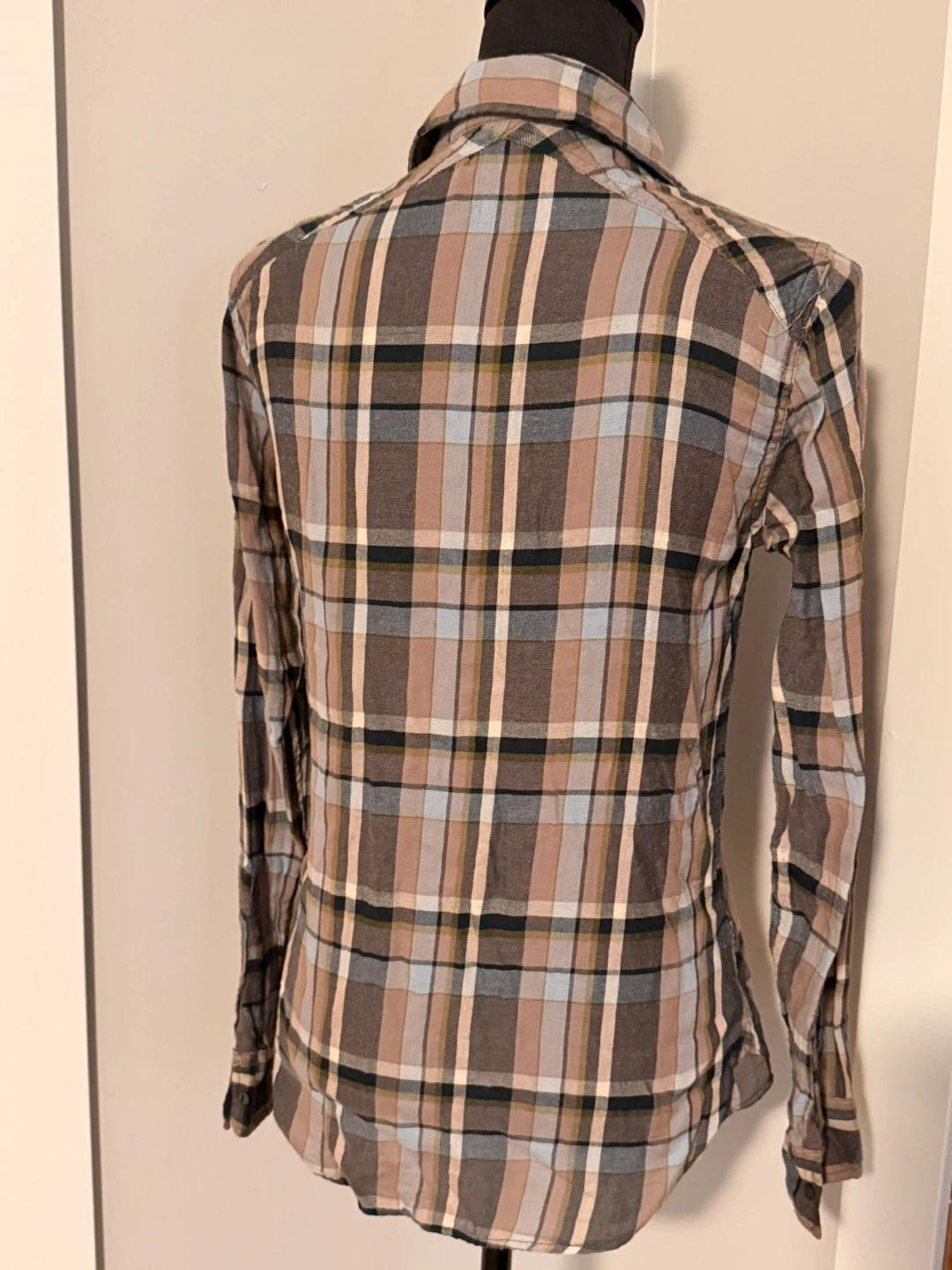 JACHS Girlfriend Plaid Flannel Shirt - Size S - photo 3