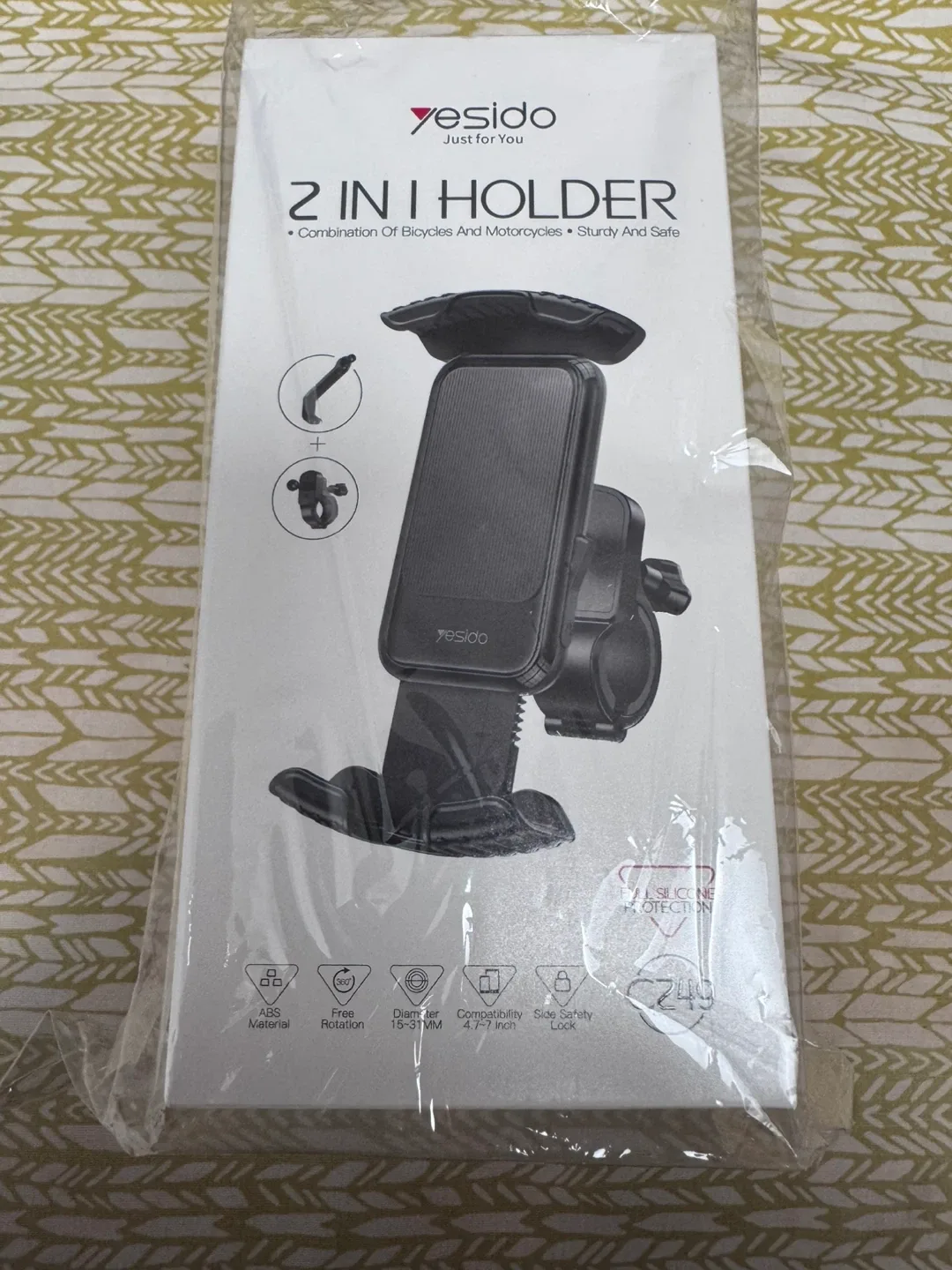 Yesido 2 in 1 Bicycle/Motorcycle Holder - NEW