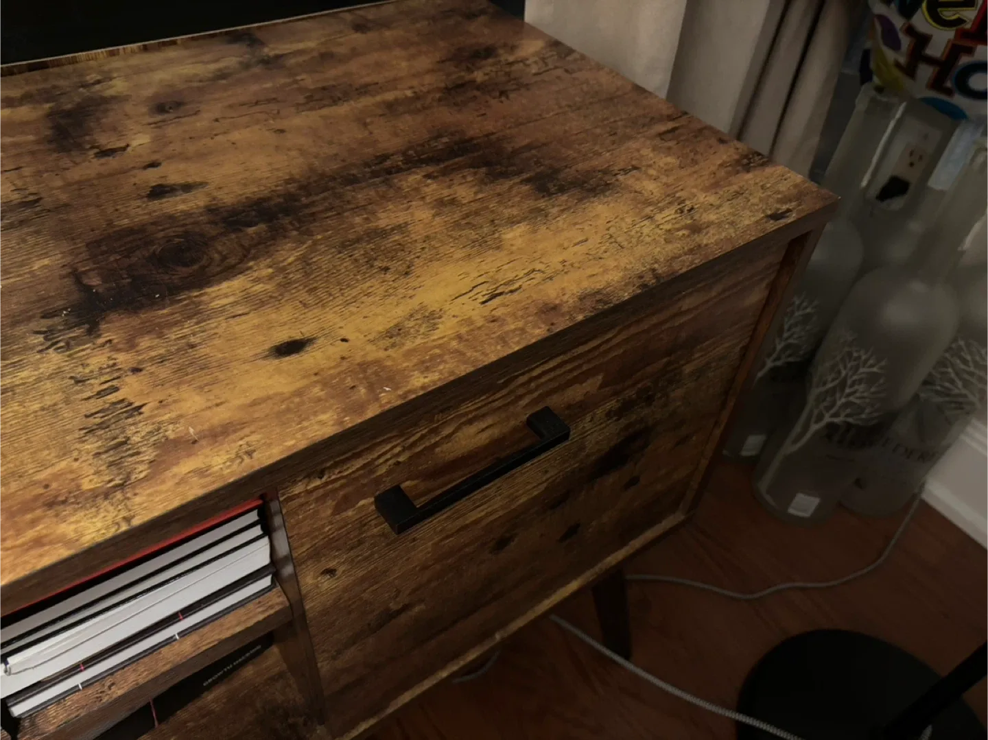 Rustic Brown TV Stand/Console image indicator(2)