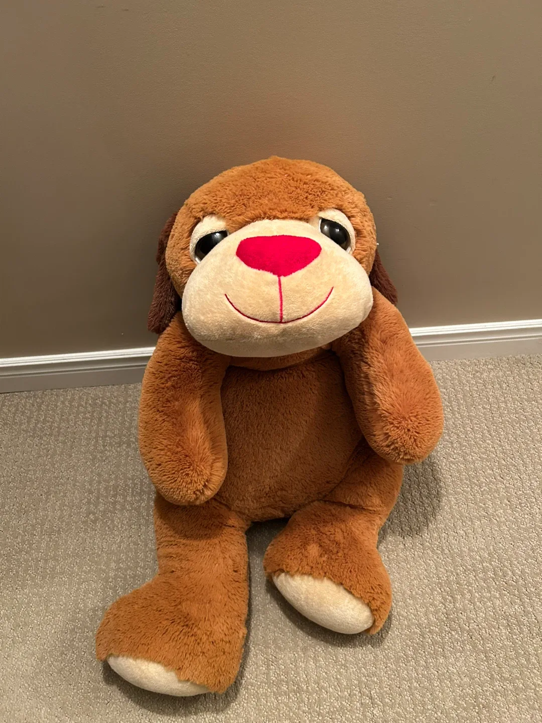 Brown Plush Dog Toy