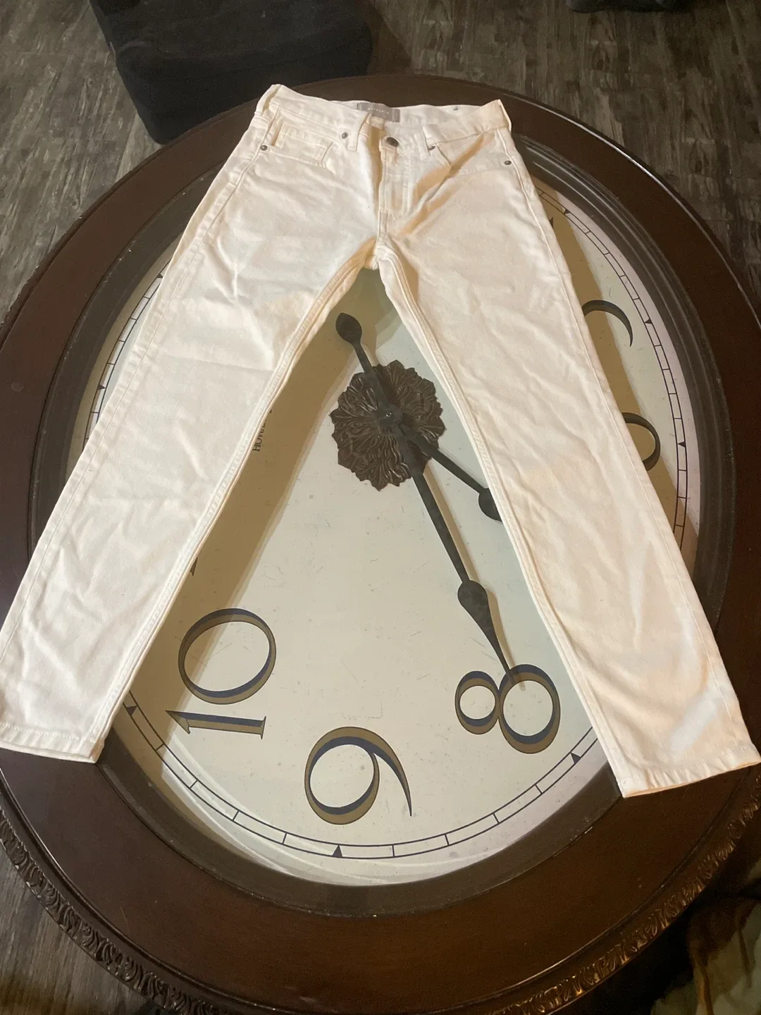 Everlane Straight Leg Crop Jeans - Off White